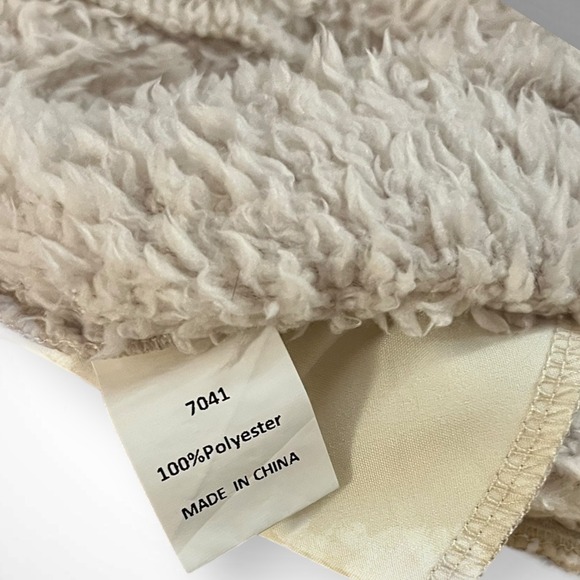 KIRUNDO Women's Apricot Sherpa Pullover‎ Hooded Sweatshirt Small | EUC - Picture 8 of 8